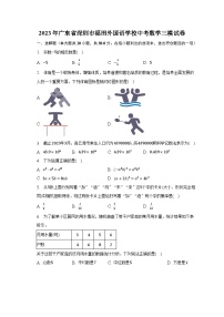 2023年广东省深圳市福田外国语学校中考数学三模试卷（含解析）