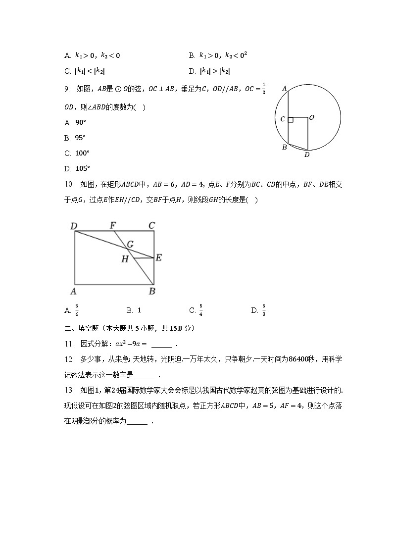 2023年广东省深圳外国语学校中考数学三模试卷（含答案）第3页
