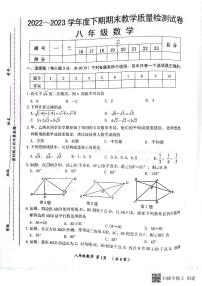 河南省漯河市郾城区2022-2023学年八年级下学期6月期末数学试题