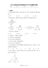 2023年陕西省西安高新唐南中学中考五模数学试题