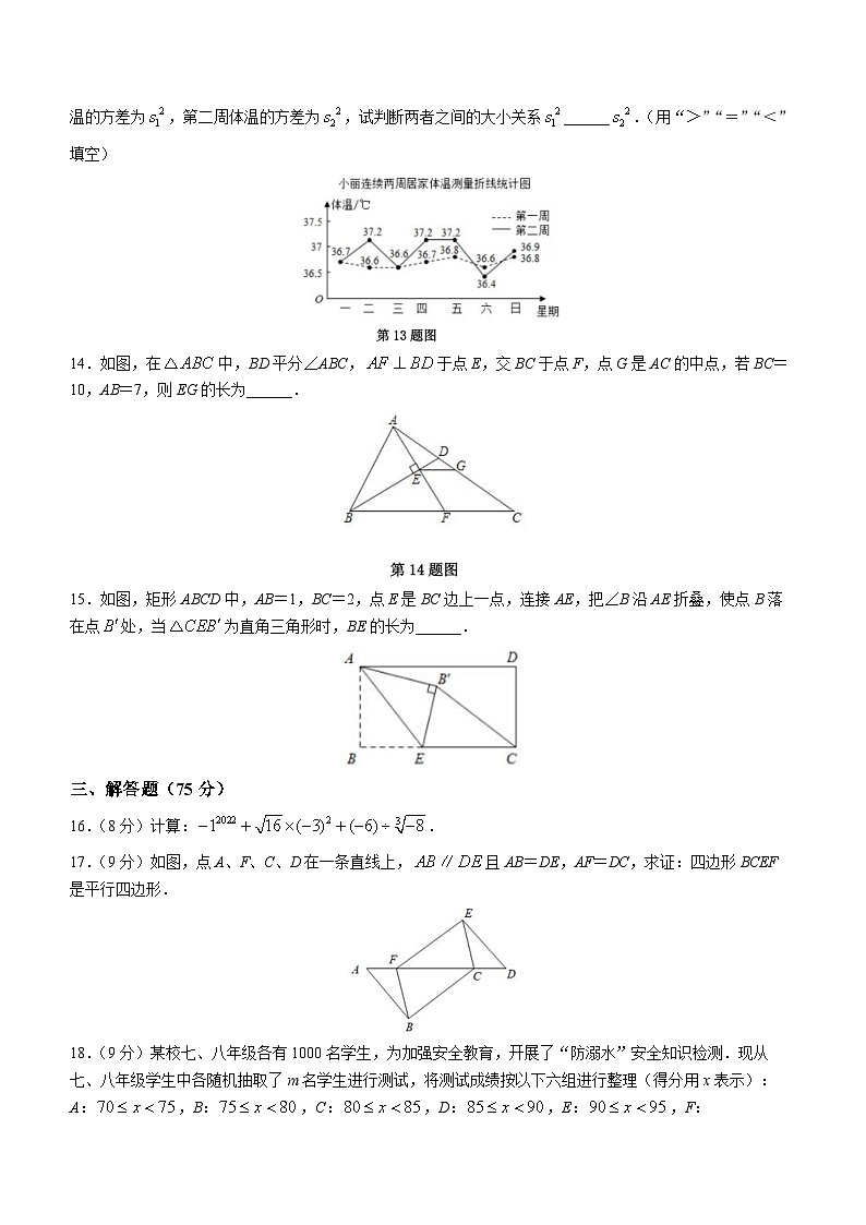 河南省信阳市2022-2023学年八年级下学期期末数学试题（含答案）03