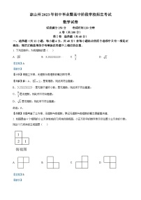 2023年四川省凉山州数学中考真题（解析版）