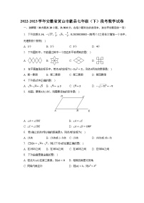 2022-2023学年安徽省黄山市歙县七年级（下）段考数学试卷（含解析）