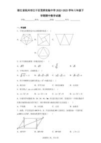 浙江省杭州市江干区笕桥实验中学2022-2023学年八年级下学期期中数学试题