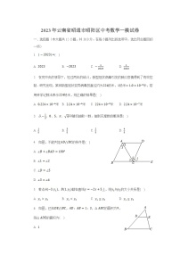 云南省昭通市昭阳区2023届九年级下学期学业水平模拟考试数学试卷(含解析)