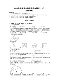 2023年安徽省名校联盟中考模拟数学试卷（六）(含解析)