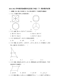 2021-2022学年陕西省咸阳市礼泉县八年级（下）期末数学试卷