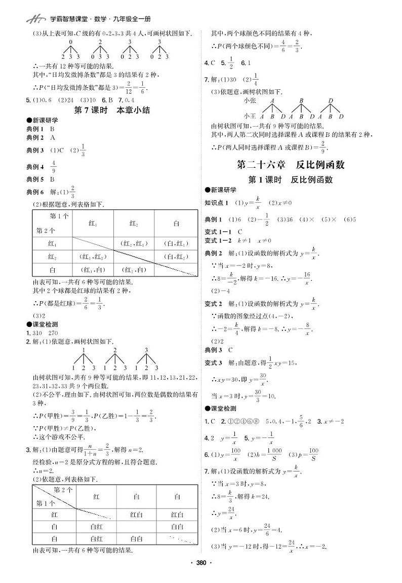 实际问题与反比例函数-2021-2022学年九年级全册初三数学【学霸智慧课堂】(人教版)01