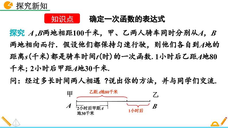 初中数学北师大版八年级上册教学课件5-7 用二元一次方程组确定一次函数表达式04