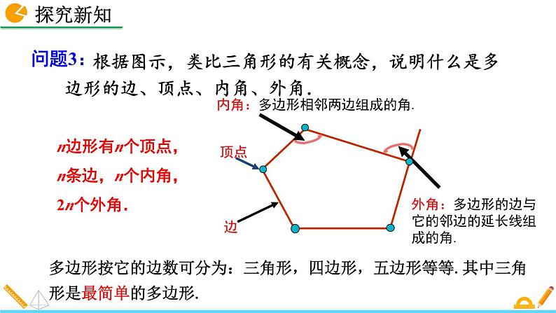 初中数学人教版八年级上册教学课件11-3-1 多边形第8页