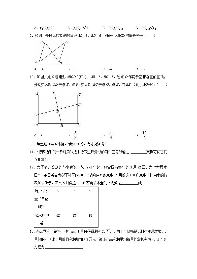 2022-2023学年浙教版八年级下册数学期末复习试卷（含答案）02