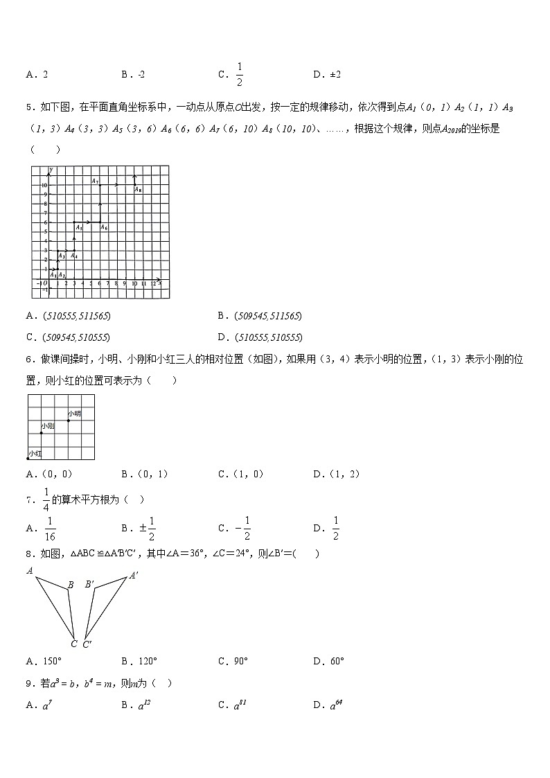 广东省广州市白云区广雅实验学校2022-2023学年下学期期末综合测试模拟七年级数学试题（含答案）02