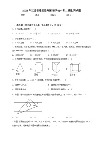 2023年江苏省连云港外国语学校中考二模数学试题（含解析）