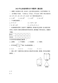 2023年山东省菏泽市中考数学三模试卷（含解析）