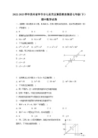 2022-2023学年贵州省毕节市七星关区第四教育集团七年级（下）期中数学试卷（含解析）