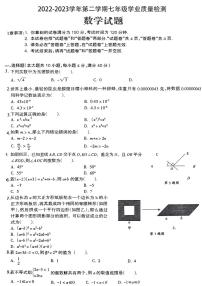 安徽省合肥市蜀山区中国科大附中高新中学2022-2023学年下学期七年级数学期末试卷