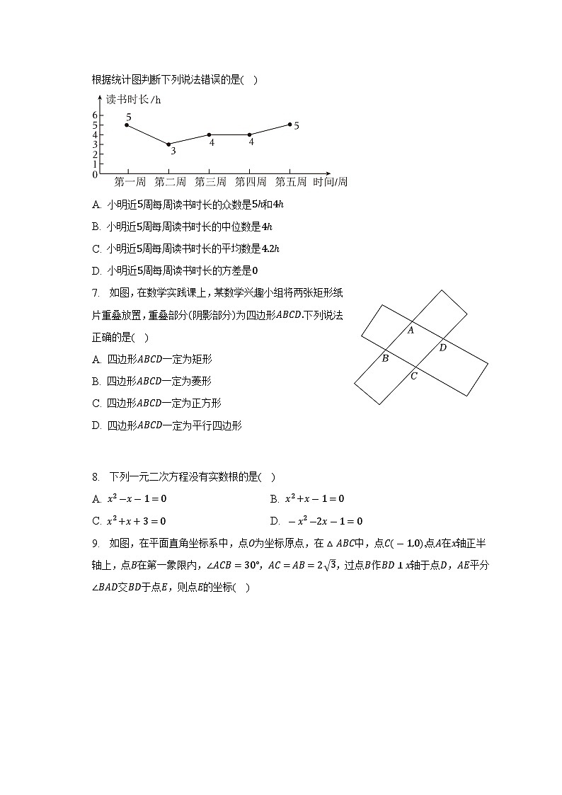 2023年河南省郑州外国语中学中考数学一模试卷（含答案）02