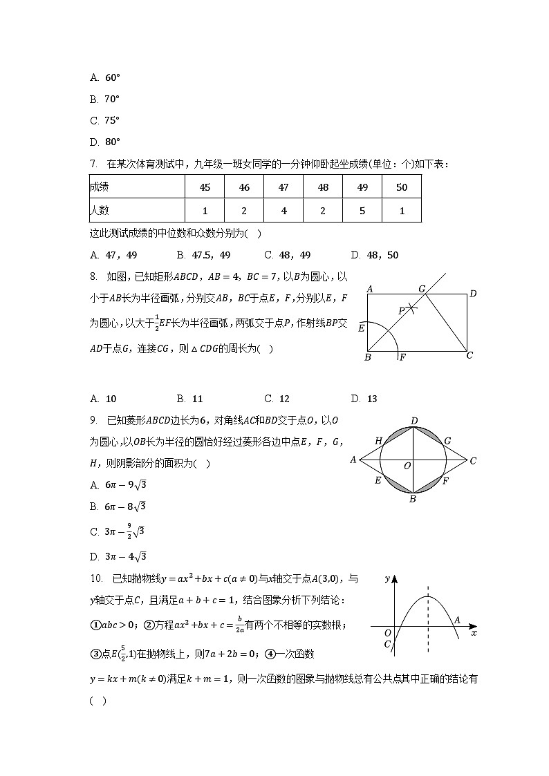 2023年辽宁省丹东市中考数学一模试卷(含解析)第2页