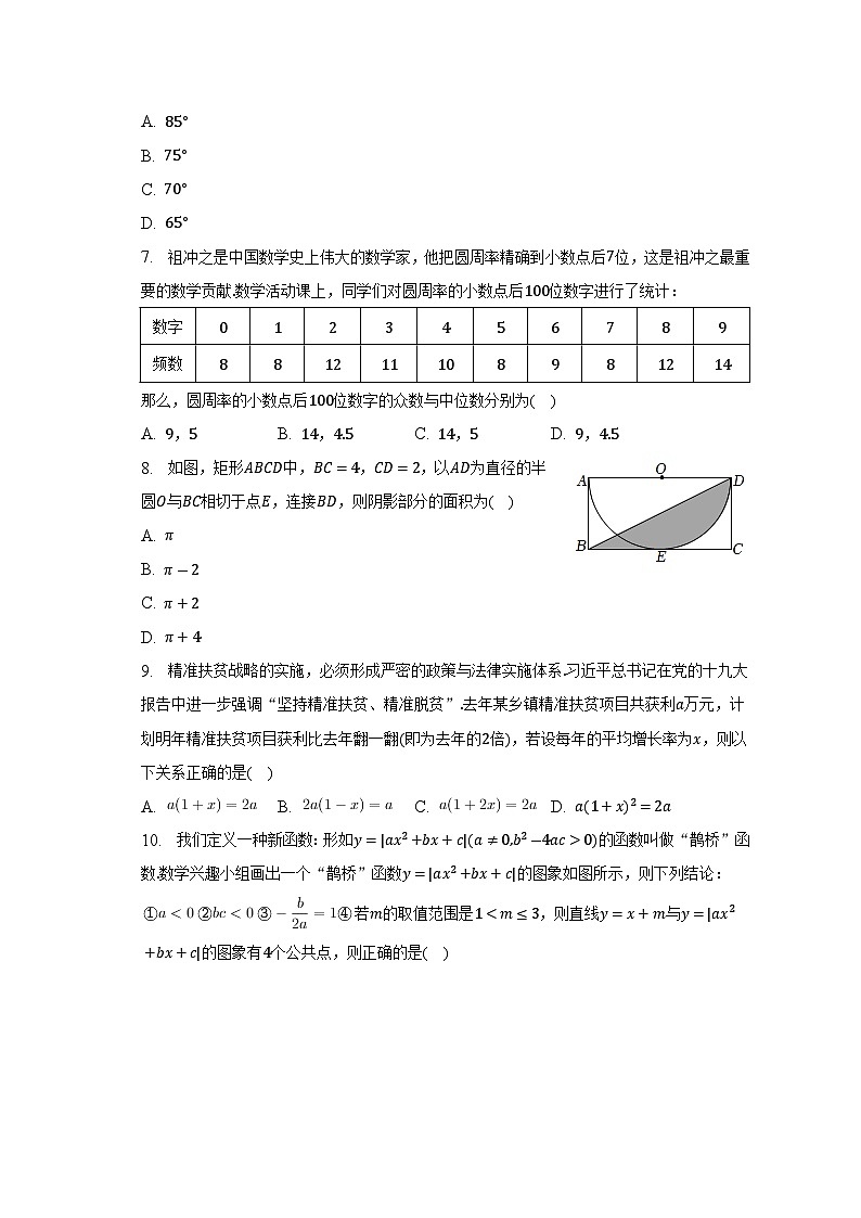 2023年山东省泰安市岱岳区中考数学一模试卷(含解析)02