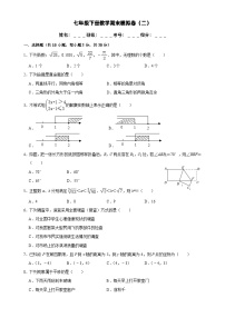 七年级下册数学期末模拟卷