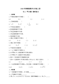 初中数学3.1 平方根精品课时练习