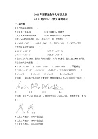 数学第6章 图形的初步知识6.6 角的大小比较精品同步达标检测题