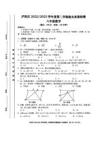 安徽省合肥市庐阳区2022-2023学年八年级下学期期末考试数学试题