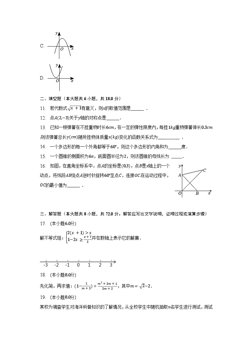 2023年广东省佛山外国语学校中考数学三模试卷（含解析）03
