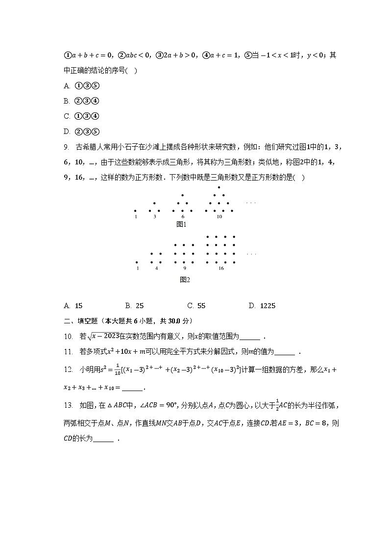 2023年新疆乌鲁木齐市等五地中考数学二模试卷（含解析）02