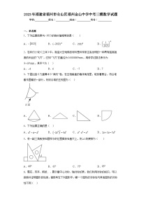 2023年福建省福州市仓山区福州金山中学中考三模数学试题（含解析）