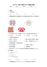 2023年广西南宁高新区中考三模数学试题（含解析）