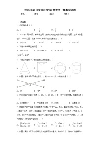 2023年四川省达州市宣汉县中考一模数学试题（含解析）