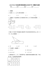 2023年辽宁省抚顺市清原满族自治县中考三模数学试题（含解析）