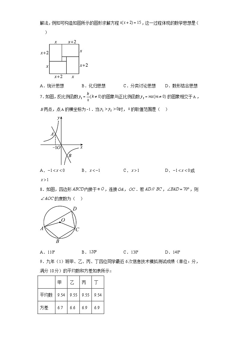 2023年山西省大同市平城区中考三模数学试题（含解析）第2页