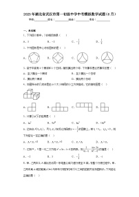 2023年湖北省武汉市第一初级中学中考模拟数学试题（6月）（含解析）