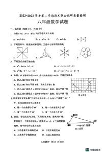 山东省枣庄市市中区2022-2023学年八年级下学期6月期末数学试题