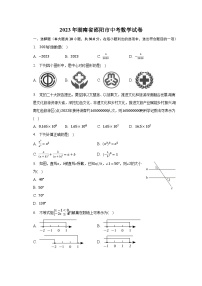 2023年湖南省邵阳市中考数学试卷（含解析）