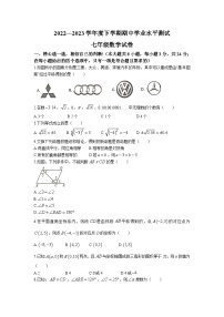 湖北省孝感市孝昌县2022-2023学年七年级下学期期中学业水平测试数学试卷(含答案)