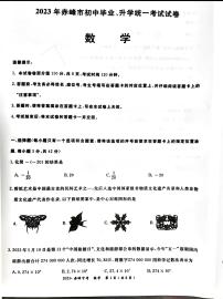 2023年内蒙古自治区赤峰市中考数学真题