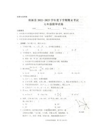 湖北省黄石市阳新县2022-2023学年七年级下学期期末数学试题