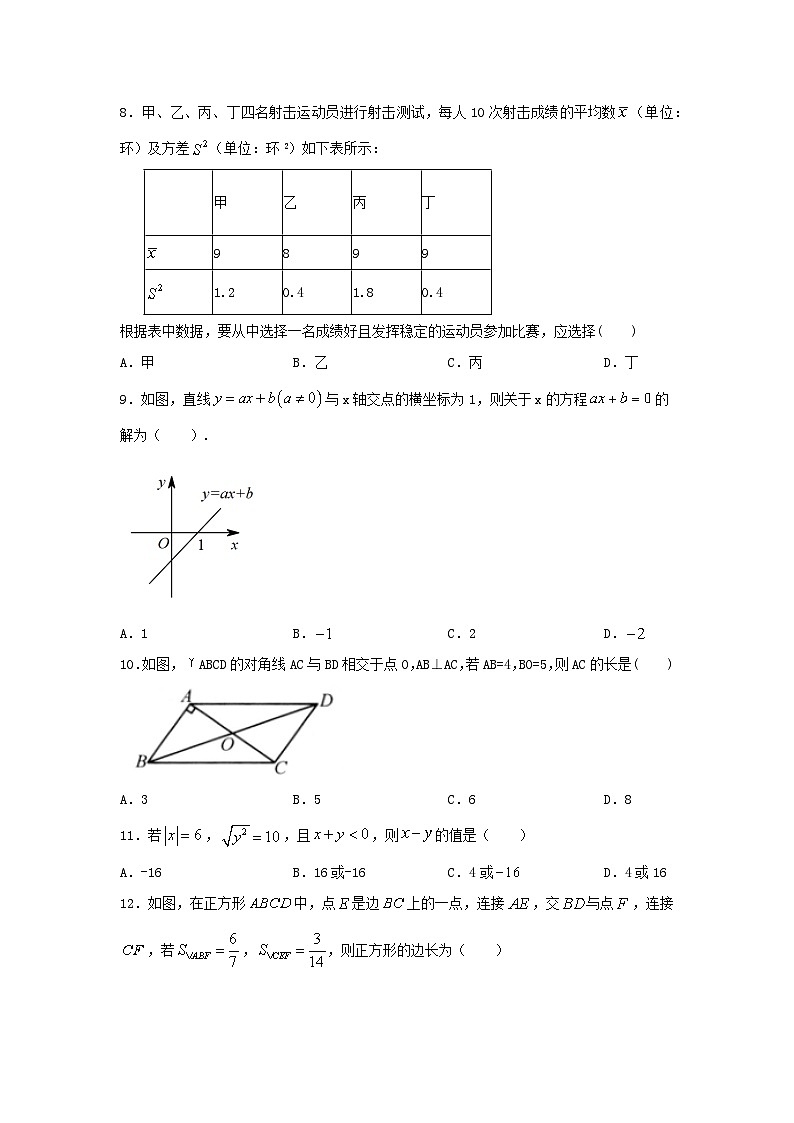 2022_2023学年人教版数学八年级下册期末测试卷02