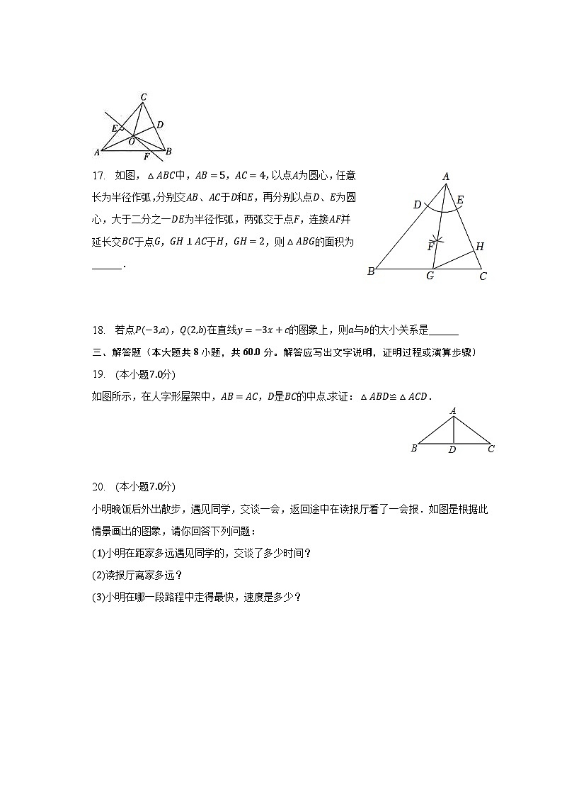 2022-2023学年贵州省六盘水市六枝特区一中八年级（下）月考数学试卷（5月份）（含解析）第3页