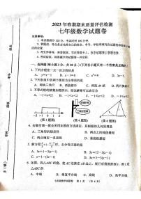 河南省南阳市宛城区2022-2023学年七年级下学期6月期末数学试题