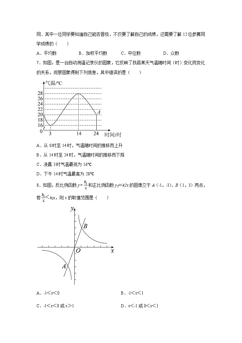 福建省泉州市安溪县2021-2022学年八年级下学期期末考试数学试卷(含解析)第2页