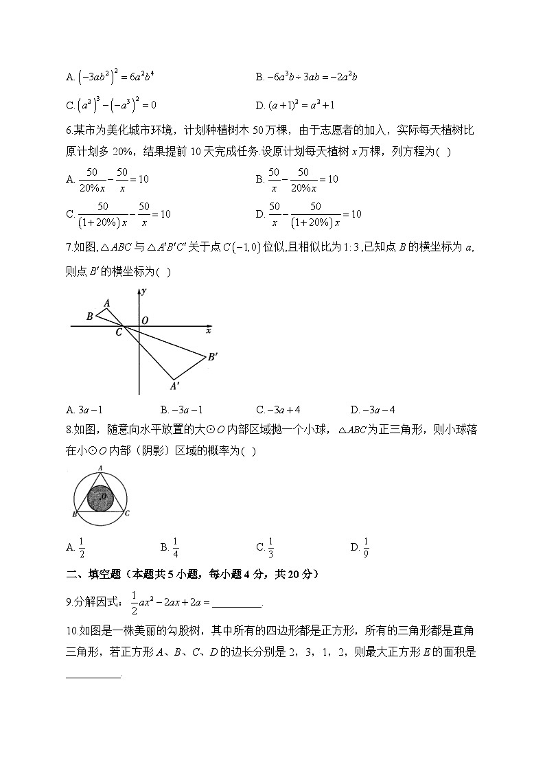 2023届中考数学考向信息卷 四川成都专版(含解析)第2页