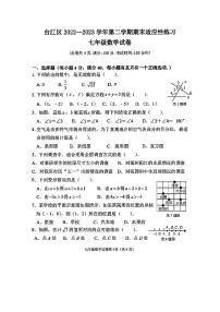 福建省福州市台江区2022-2023学年七年级下学期数学期末适应性练习（无答案）