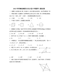 2023年河南省南阳市内乡县中考数学三模试卷(含解析）