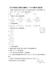 2023年黑龙江省绥化市肇东十一中中考数学六模试卷(含解析）