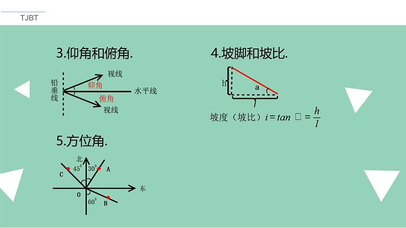 九年级下学期解直角三角形的实际应用课件PPT03