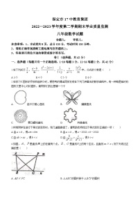 河北省保定市第十七中学教育集团2022-2023学年八年级下学期期末数学试题（含答案）